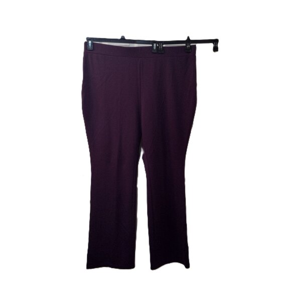 Iman Global Chic Pants - Iman: Wide Leg Pull-on Pants, Size 2XT, Purple